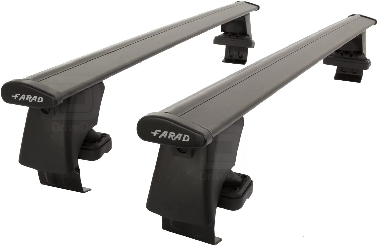 FARAD-Barre portatutto AERODYNAMIC BLACK in alluminio con kit BS per Volkswagen Taigo 5 porte anno 2022> (senza corrimano)