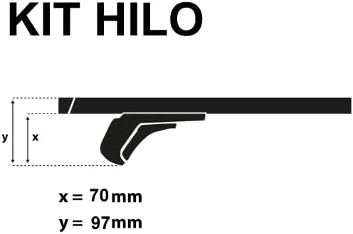 Farad-Barre portatutto ALU con kit HILO per OPEL ASTRA H SW 5 porte anno 2007-2010 con corrimano basso - Image 5