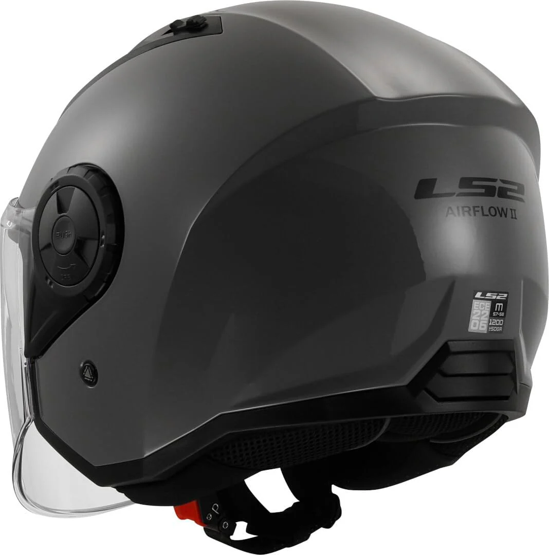 Casco Jet Ls2 OF616 AIRFLOW II Nero Opaco - Image 2