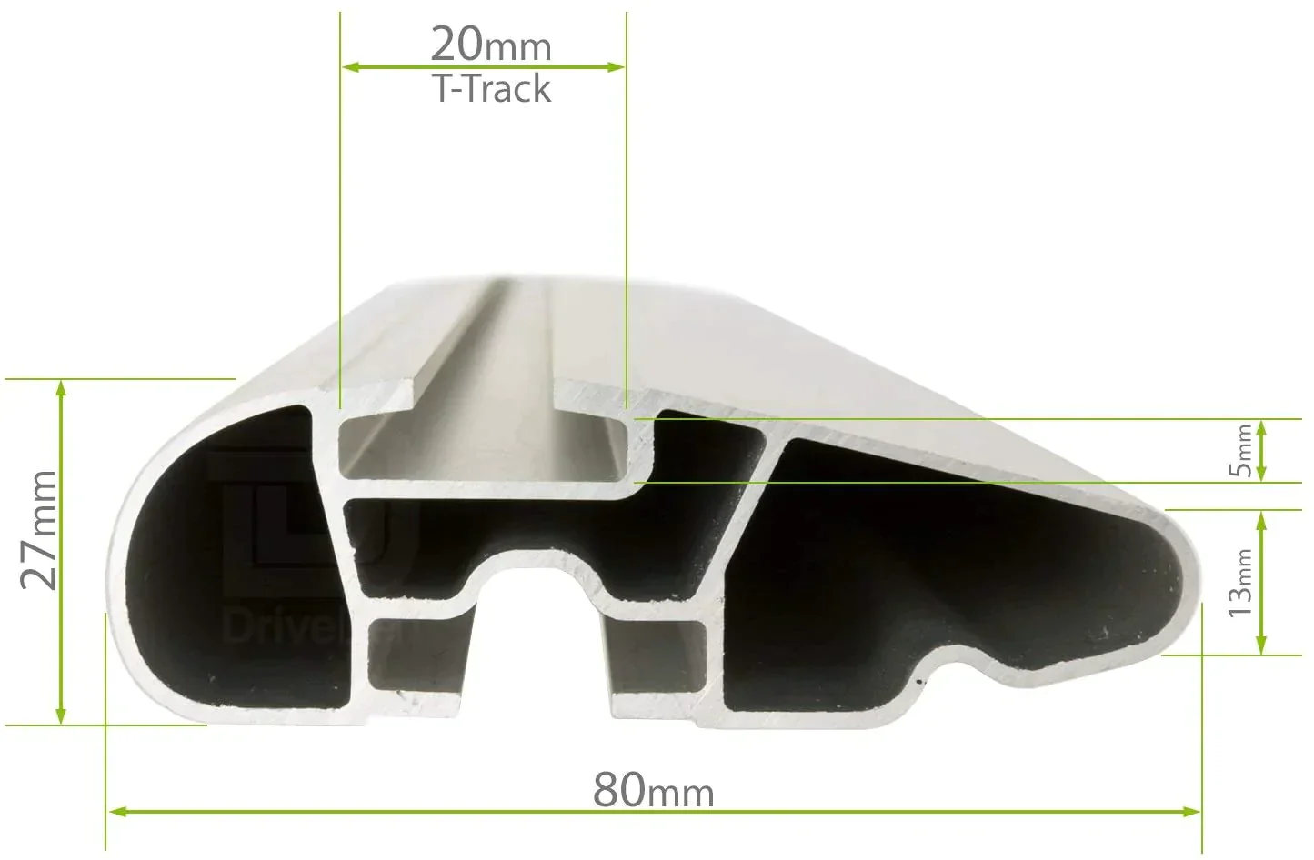 FARAD-Copie di barre portatutto AERODYNAMIC SILVER in alluminio lunghe 120 cm - Image 4