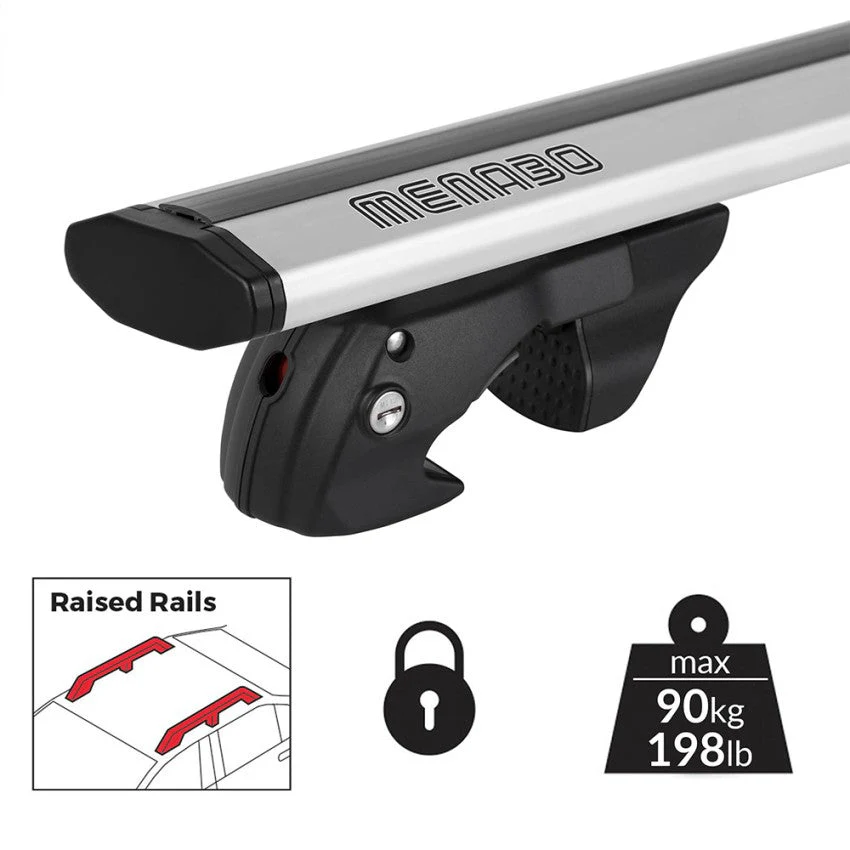 Menabo-Barre Portatutto da tetto Jackson Silver XL per - Image 3