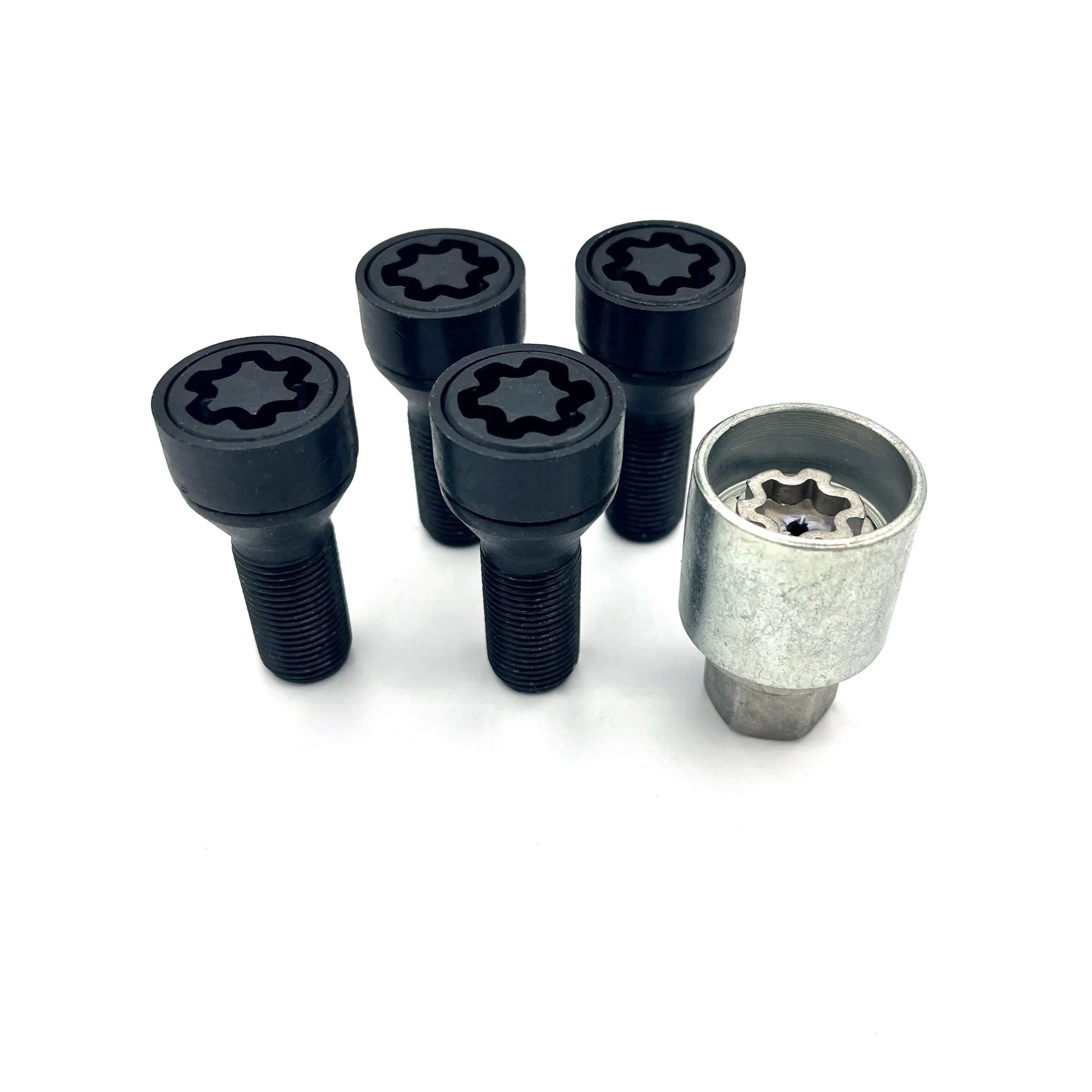 Kit Bulloni Antifurto Neri Ref. Z15/E Starlock 1 Chiave