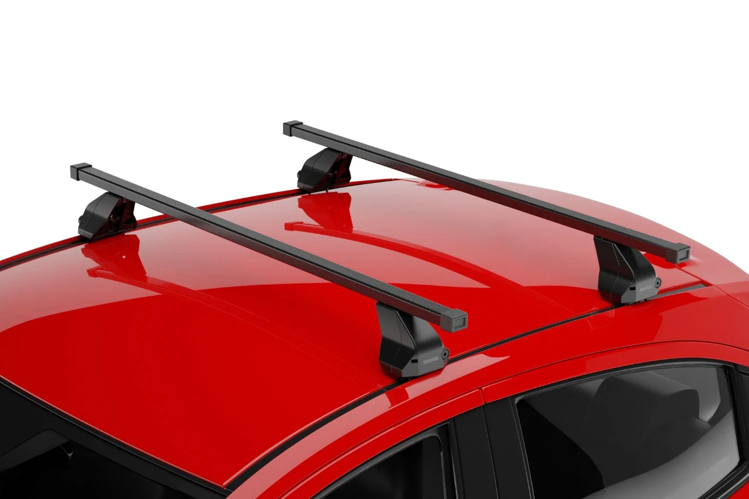 Barre portatutto Menabo Omega in acciaio zincato colore nero per PEUGEOT Expert porte anno dal 2007 al 2016 con tetto liscio - Image 5