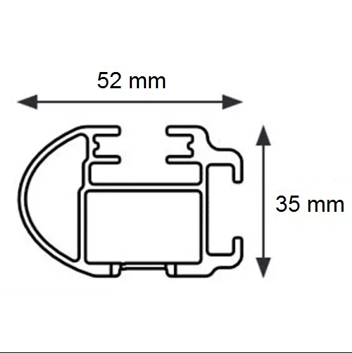 CRUZ - Barre portatutto Alu Cargo Dark in alluminio per veicolo commerciale Ford Connect II Transit L1/Kombi (fixpoint) dal 2013 al 2022 - Image 4