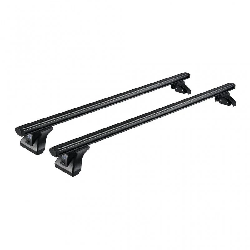 CRUZ - Barre portatutto Alu Cargo Dark in alluminio per veicolo commerciale Opel / Vauxhall Vivaro L1H1 (S/short - 4 fixpoint) dal 2019 al
